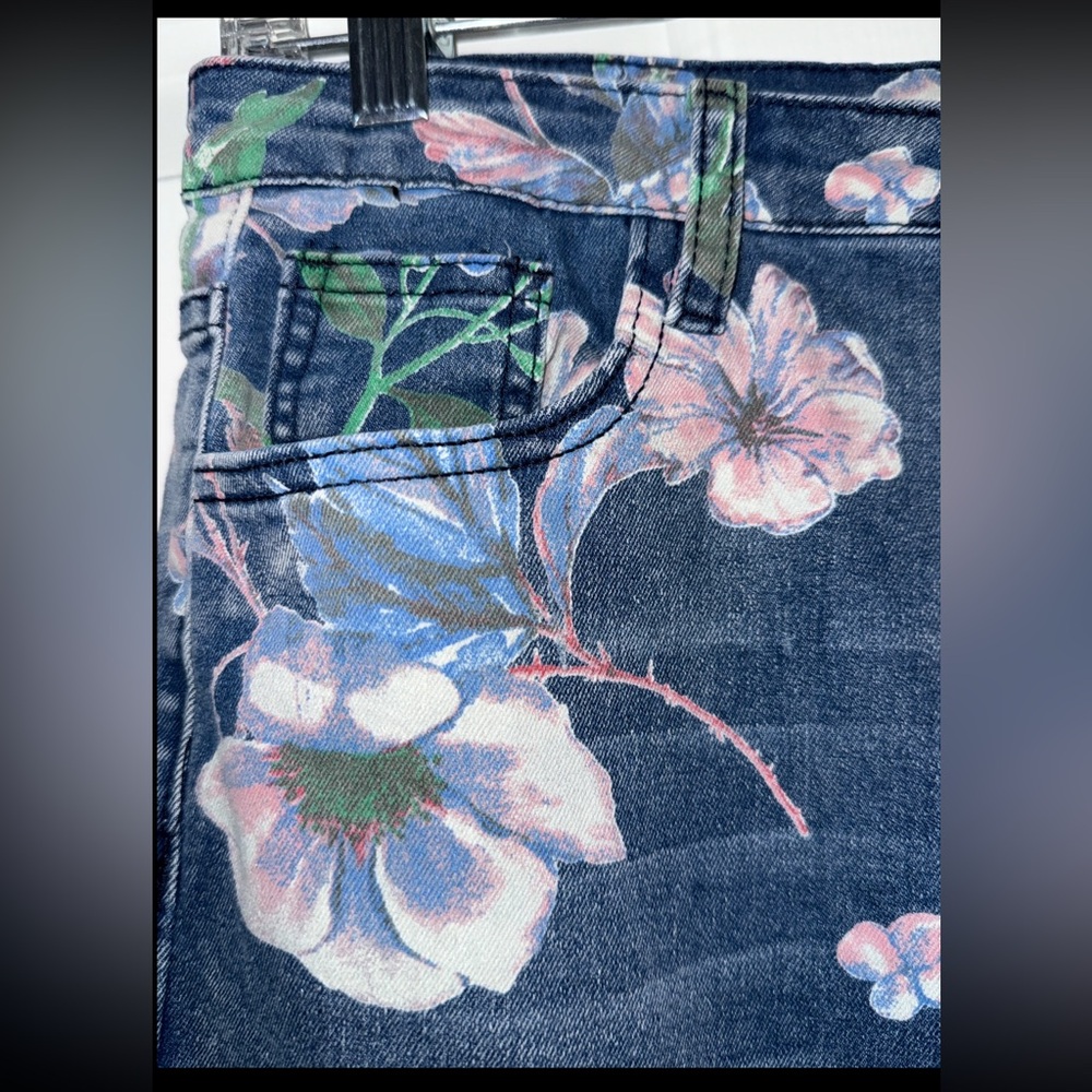 Floral Blue Women's Jeans
